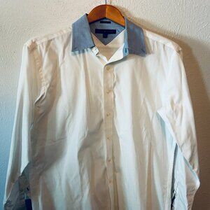 Tommy Hilfiger White Button-Down Dress-Shirt